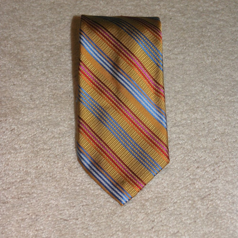 Paul Stuart Recent Striped Classic Width Silk Tie